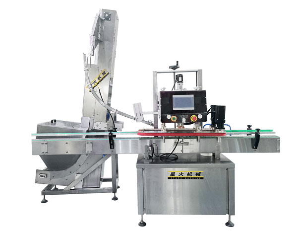 四輪夾旋式自動上蓋旋蓋機